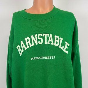 Lee Barnstable Massachusetts Single Stitch Crewneck Sweatshirt Vtg 90s USA 2XL